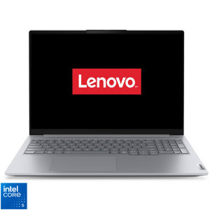 Laptop Lenovo 16 ThinkBook 16 G9 IRL, WUXGA IPS, Procesor Intel® Core™ 5 210H (12M Cache, up to 4.80 GHz), 16GB DDR5, 512GB SSD, Intel Graphics, No OS, Arctic Grey