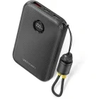 Baterie externa Vention FKAB0-C, 10000 mAh, 1x USB, 2x USB-C, 22.5 W, Display, Black