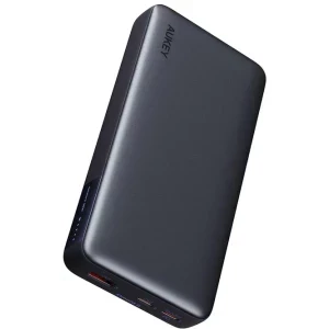 Aukey PB-Y42, 20000 mAh, 1x USB, 2x USB-C, 30 W, Black