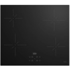 Plita incorporabila Beko HII64400QT, Inductie, 4 zone de gatit, Auto Shut Down, OverHeat Safety, Anti-Overflow System, 60 cm, Negru
