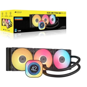 Cooler CPU Corsair iCUE LINK Titan 360 RX LCD RGB Black - PC Garage