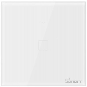 Sonoff Intrerupator simplu cu touch T0EU1C, Wi-Fi, control de pe telefonul mobil
