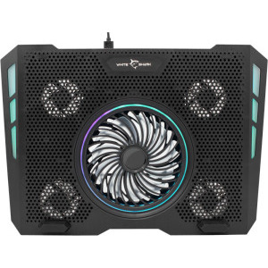 White Shark AURORA, max. 17.3 inch, black, ventilatoare 5, iluminare LED