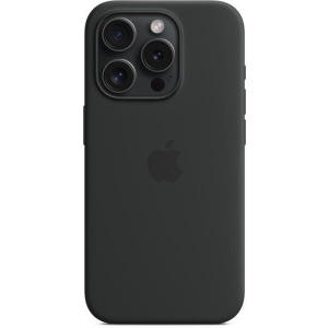 Apple Protectie pentru spate, material silicon pentru iPhone 15 Pro, culoare Black