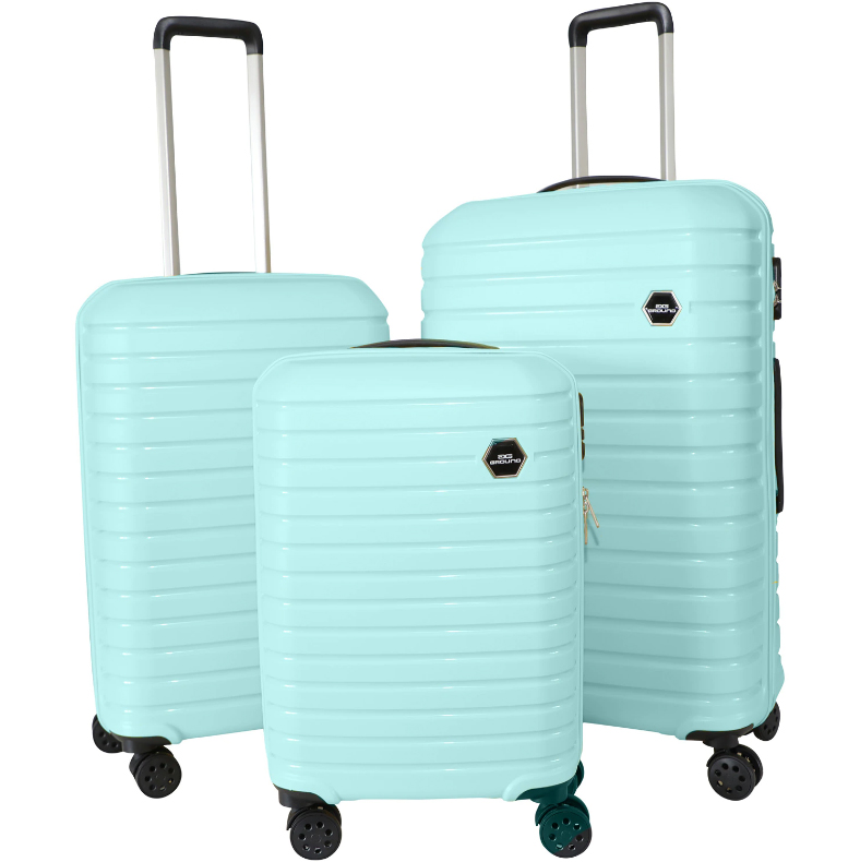 Troler Kring Set 3 trolere Ground VANILLE, 55/67/76cm, sea green