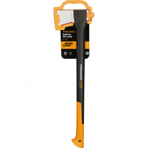 Fiskars Pachet Topor pentru despicat X21-L + Dispozitiv pentru ascutit topoare si cutite