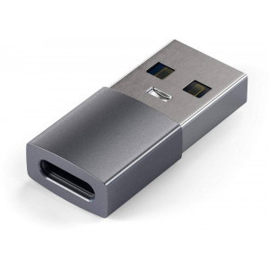 Satechi 1x USB Male - 1x USB-C Male, gri