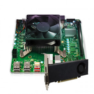 Procesor AMD Ryzen 4700S Desktop Kit (placa de baza+procesor+16GB RAM) + Placa PowerColor Radeon RX 550 2GB GDDR5 64-bit (Starter KIT) - PC Garage