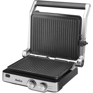 Amica Gratar electric GK 4011, 2000W, Argintiu/Negru