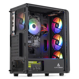 Gaming ZMEU Max, AMD Ryzen 3 3200G 3.6GHz, 16GB DDR4, 1TB SSD, AMD Radeon Vega 8, Iluminare RGB
