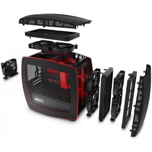 NZXT Manta black-red window