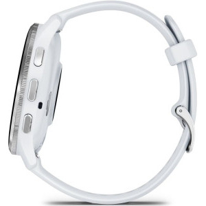 Garmin Venu 3, GPS, Wi-Fi, curea silicon, 45mm, Silver/Whitestone