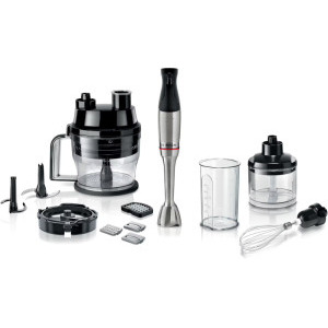 Bosch Mixer vertical MSM6M8X1, 1200W, 1.25 L / 0.5L, Negru/Argintiu