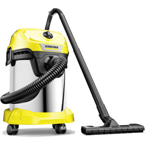 Karcher umed & uscat WD3 S, 1000W, 17L, Galben/Negru/Argintiu