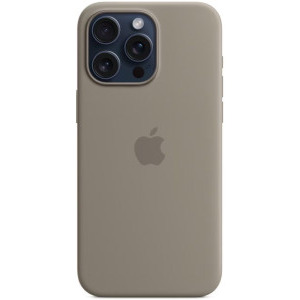 Apple Protectie pentru spate, material silicon pentru iPhone 15 Pro Max, culoare Clay
