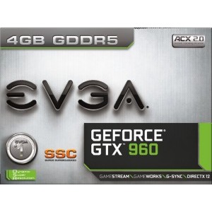 EVGA GeForce GTX 960 SSC GAMING ACX 2.0+ 4GB GDDR5 128-bit