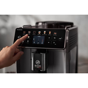 Philips automat Saeco GranAroma SM6582/30, 1500W, 15bar, 1.8L, Negru/Inox