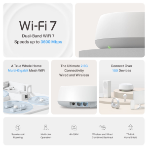 TP-LINK 2.5Gigabit DECO BE25 Dual-Band WiFi 7 3Buc