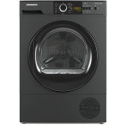 Uscator de rufe Heinner HHPD-V8T1CHSA++, Pompa de caldura, 8 kg, Clasa A++, Iluminare interioara, Gri