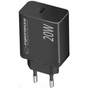 Esperanza 1x USB-C, 20W Black