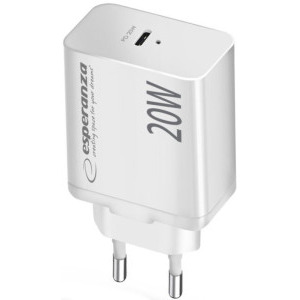 Esperanza 1x USB-C, 20W White