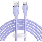 Cablu de date / adaptor Baseus Pudding, USB Male la USB-C Male, 100 W, 1.2 m, Purple