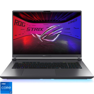 Laptop ASUS Gaming 18 ROG Strix G18 G815JHR, FHD+ 144Hz, Procesor Intel® Core™ i7 14650HX (30M Cache, up to 5.20 GHz), 16GB DDR5, 512GB SSD, GeForce RTX 5050 8GB, No OS, Eclipse Gray