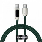 Cablu de date / adaptor Baseus Display, CATSK-B06, USB-C Male la USB-C Male, 1 m, Green, amperaj maxim suportat 5A