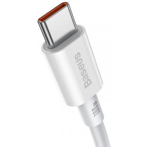 Baseus Superior CATYS-B02, USB-C Male la USB-C Male, 1 m, White