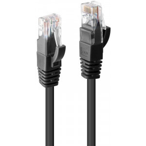 LINDY LY-48077 CAT6 Patch Cable U/UTP 1m Black