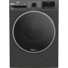 Masina de spalat rufe Beko B3WFU48415MB2ES, 8 kg, 1400 RPM, Clasa A, ProSmart Inverter, EnergySpin, SteamCure, SteamTherapy, Iron Fast, AddXtra, Antracit