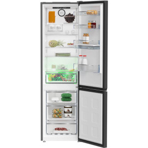 Beko B5RCNA405HDXBR1, 355 L, Clasa D, No Frost, ProSmart Inverter, HarvestFresh, AeroFlow, MaxStore, Dozator apa, Control electronic, 203 cm, Dark Inox