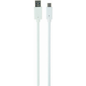 Cablu de date / adaptor Gembird USB Male la USB-C Male, 36 W, 1 m, White
