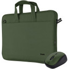 Trust Geanta notebook 16 inch Bologna Green + Mouse Wireless