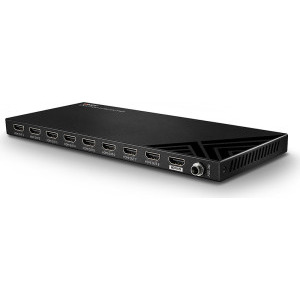 LINDY 1x HDMI Female - 8x HDMI Female, Black