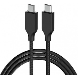 Cablu de date / adaptor Genius USB-C Male la USB-C Male, 60 W, 1 m, Black