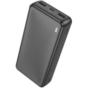 Borofone BJ55A, 20000 mAh, 2x USB, 1x USB-C, 10 W, Black