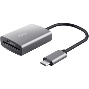 Cititor carduri Trust Dalyx Aluminium USB-C Silver
