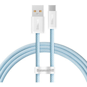 Cablu de date / adaptor Baseus Dynamic, USB Male la USB-C Male, 100 W, 1 m, Blue