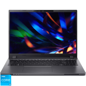 Laptop Acer 16'' TravelMate P2 TMP216-51, WUXGA IPS, Procesor Intel® Core™ i3-1315U (10M Cache, up to 4.50 GHz, with IPU), 16GB DDR4, 512GB SSD, Intel UHD, No OS, Steel Gray