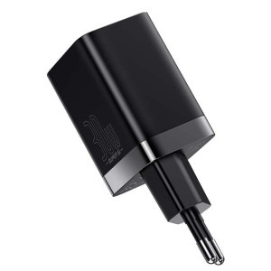 Baseus Super Si Pro, Quick Charge 30W, 1x USB-C, 1x USB, Black