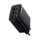 Incarcator retea Baseus Compact, 3x USB, 17W, Black