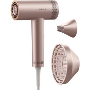Uscator de par Philips Seria 8000 BHD837/10, 1400W, Roz