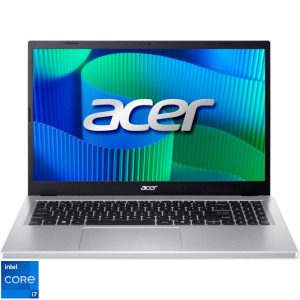 Laptop Acer 15.6 Extensa 15 EX215-57, FHD IPS, Procesor Intel® Core™ i7-13620H (24M Cache, up to 4.90 GHz), 32GB DDR5, 1TB SSD, Intel UHD, No OS, Pure Silver