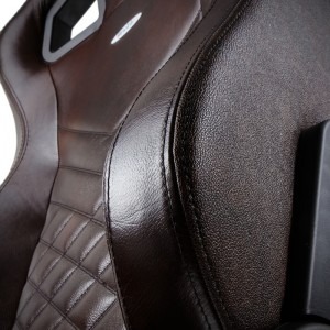 Noblechairs EPIC Real Leather maro-negru