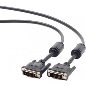 Cablu video Gembird DVI-D Male - DVI-D Male, Dual Link, 3m, negru