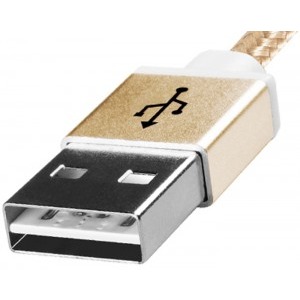 ADATA USB Male la microUSB Male, 1 m, Gold