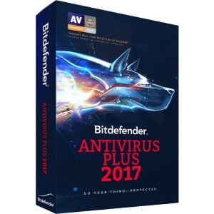 Bitdefender Antivirus Plus 2017, 3 PC, 1 an, New License, Retail