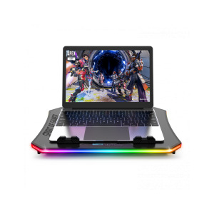 Spirit of Gamer AIRBLADE 1200 RGB, pana la 17.3 inch, 6 ventilatoare, 6 pozitii, 6 viteze, suport de telefon