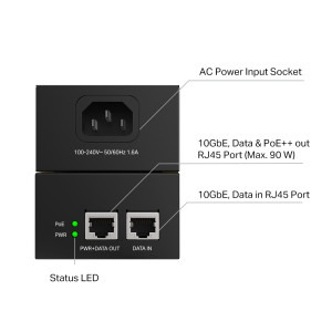 Omada by TP-LINK 10Gigabit POE380S Sursa alimentare PoE 90W